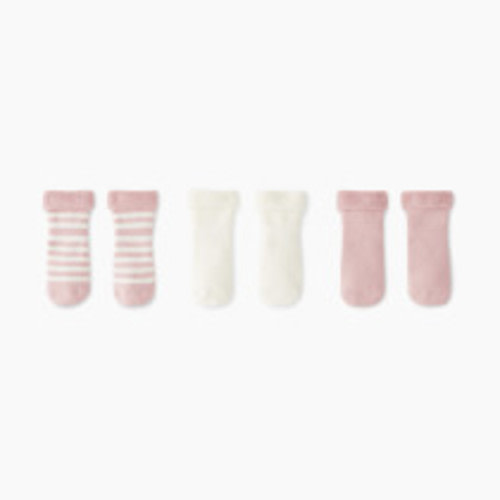 Hanna Andersson 3-Pack Baby Socks - Blush Pink Multipack, 6-12 M