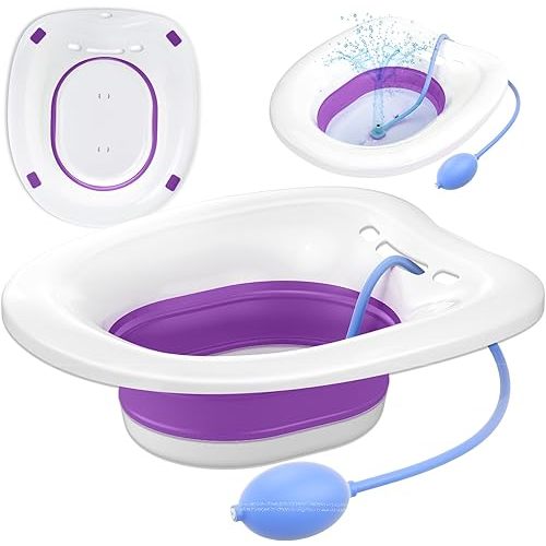 Sitz Bath, Sitz Bath for Toilet Seat, Postpartum Essentials. Purple