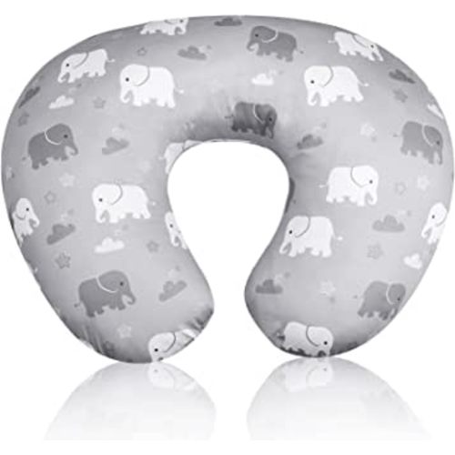 TANOFAR Nursing Pillow Cover, Elephant Breastfeeding Pillow Slipcover for Baby Boys & Girls, Animal Nursing Pillow Case for Newborn, Soft Fabric Fits Snug On Infant, Washable & Breathable