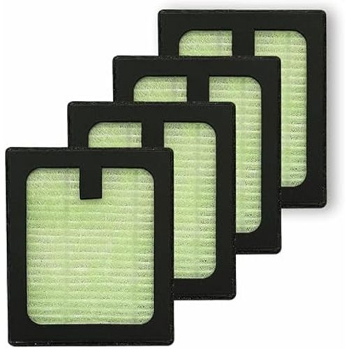 4 Pack HEPA Filter Replacement for Baby Brezza Baby Bottle Washer Pro, High Efficiency H13 True HEPA Filter, Air Clean Dust