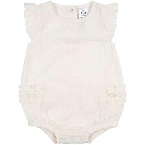 Gerber Baby Girls' Sleeveless Ruffle Romper