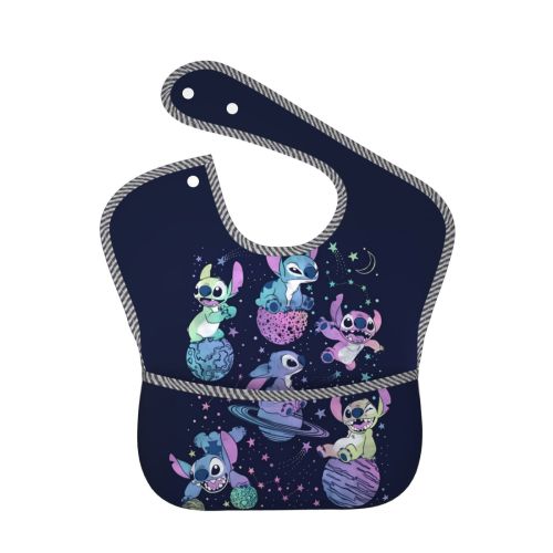 Lilo Stitch (70) Bibs For Baby Girl Or Boy, Infant 3-9 Months, Essential Must Have For Eating, Feeding, Baby Led Weanin