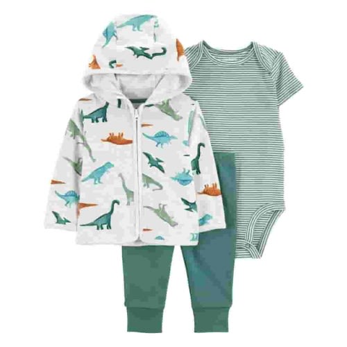 Carter's Child of Mine Baby Boy Cardigan Outfit Set, 3-Piece Sizes,Newborn-24 Months