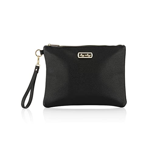Itzy Ritzy Diaper Changing Clutch – Includes Easy-to-Clean Vegan Leather, On-the-Go Portable Diaper Changing Pad, Detachable Wrist Strap, 1 Exterior Pocket & 2 Interior Pockets