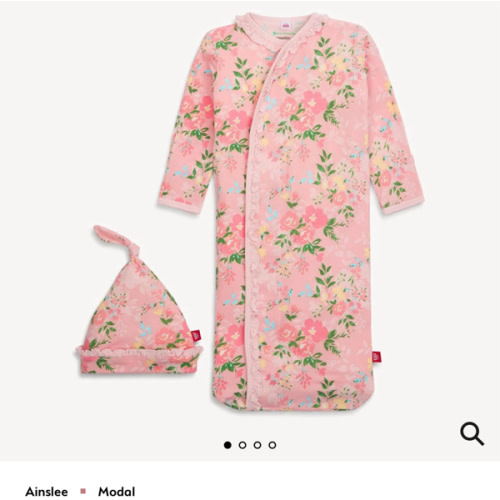 Magnetic Gown & Hat Set – NB 🌸