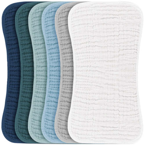 Muslin Baby Burp Cloths Sets 6 Pack – KONSSY