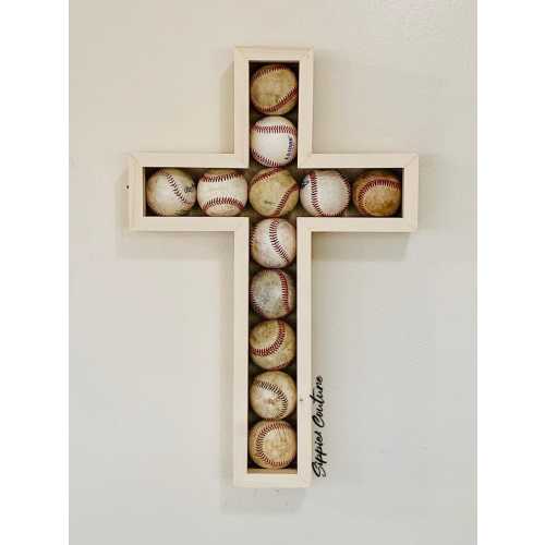 Cross Baseball Display Case