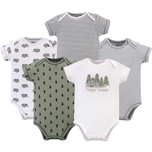 Touched by Nature Unisex Baby Organic Cotton Bodysuits