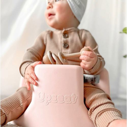 Upseat Baby Floor & Booster Seat with Tray - Pink