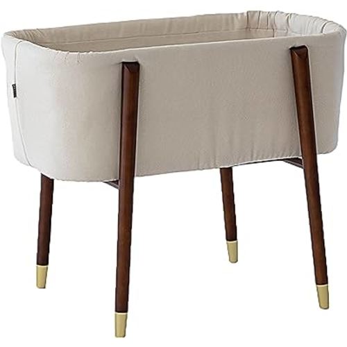 Phoenix Baby Sova Bassinet - Portable Bassinet, Mid-Century Design, Extra Deep Walls for Safety, Includes 2 Fitted Sheets and Padded Mattress - Perfect for Newborns and Babies