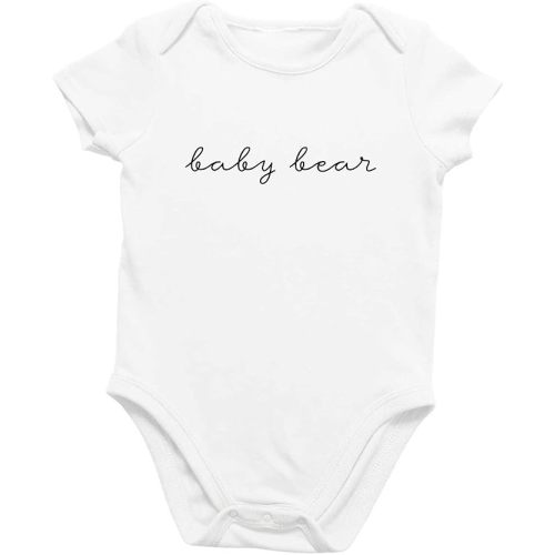 Printique Organic Cotton Baby Onesie - Infant Bodysuit, Soft Breathable Newborn Outfit, Unisex Baby Clothes, Snap Closure
