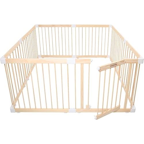 HARPPA Baby Gate Playpen Baby Fence for Babies and Toddlers Play Yards for Play Area (60x71.5x24 inches)