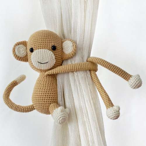 Safari Nursery Themed Animals Curtain Tie Back