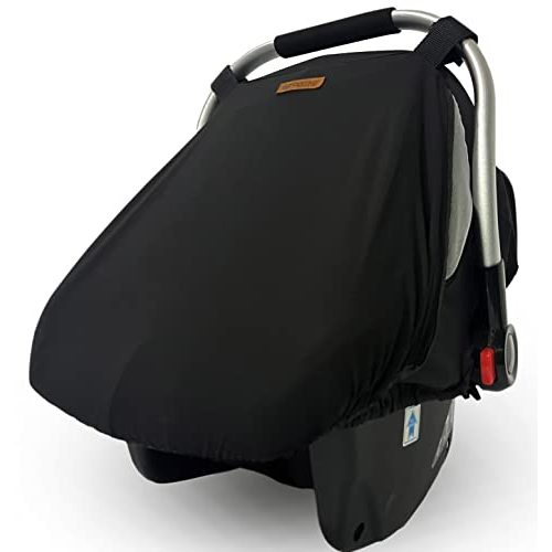 Car Seat Sun Shade Covers for Babies - All-in-1 Car-seat-Covers Canopy with Privacy Sun Shade & Bug Net Windproof & Waterproof Protects Newborn Baby from UV Rays, Rains,Dust,Insects Carseat Covers