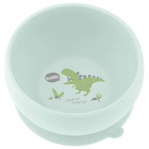 Silicone Suction Dino Bowl