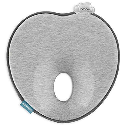 Babymoov Lovenest Organic Baby Infant Cushion, Pediatrician Designed Versatile, Comfortable, Machine-Washable Head and Neck Support (Made in Europe), Baby Registry Must Have