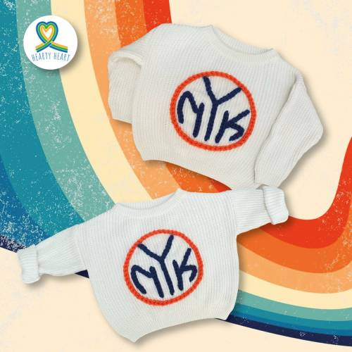 New York Knicks, Basketball sweater, New born baby clothes, gender reveal ideas, Baby name sweater, New York team