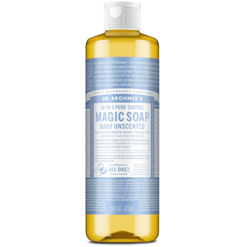 Our Best Baby Soap - Unscented Baby Wash w/Organic Ingredients – Dr. Bronner's 16oz