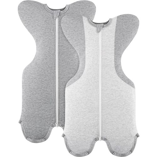 Susurration Baby Sleep Sack, Self-Soothing Swaddle for Newborns, Improves Sleep, Snug Fit Helps Calm Startle Reflex, Newborn Essentials for Baby, 2 Pack, 1-3 Months, 8-13 lb