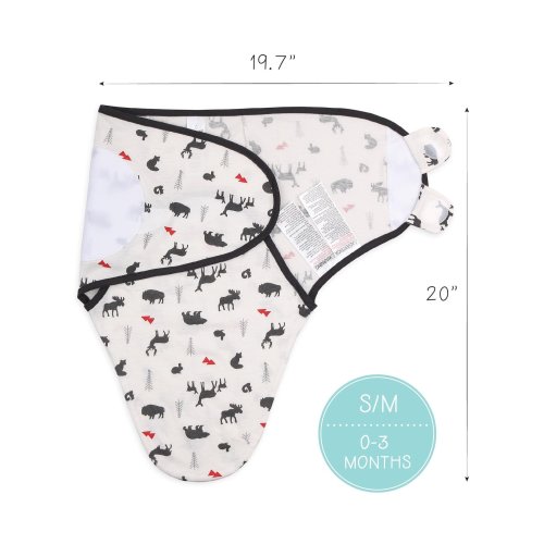 The Peanutshell Plaid Woodland Swaddles, 3-Pack, Small/Medium