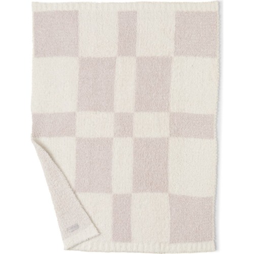Barefoot Dreams® CozyChic® Check Stroller Blanket, Chai/ Cream