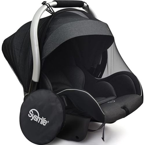 Mosquito Net for Stroller Mosquito Net for Car Seat with Zipper - Universal Fit, Premium Quality Durable - Black…
