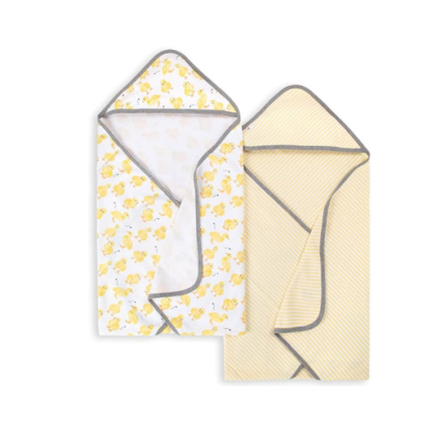 Little Ducks Organic Cotton Hooded Towels 2 Pack