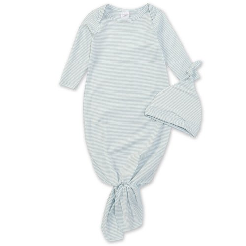Starting Out Baby Newborn-6 Months Long-Sleeve Stripe Knotted Gown