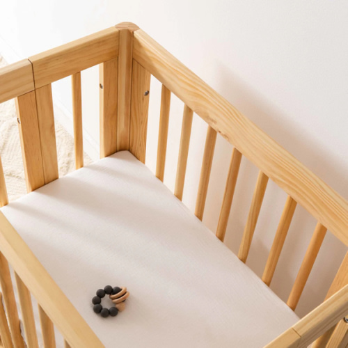 Babyletto All-Stages Bassinet Sheet in GOTS Certified Organic Muslin Cotton