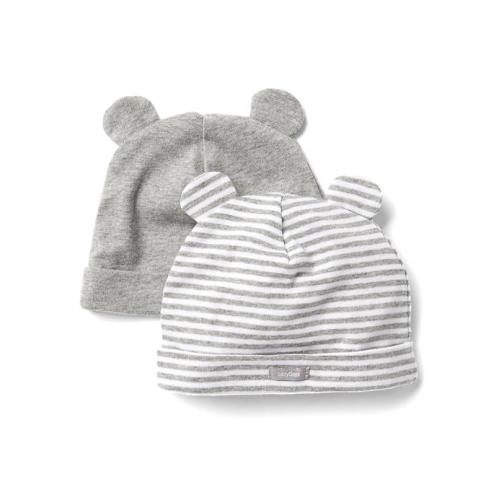 Baby First Favorite Stripe Bear Hat (2-Pack)