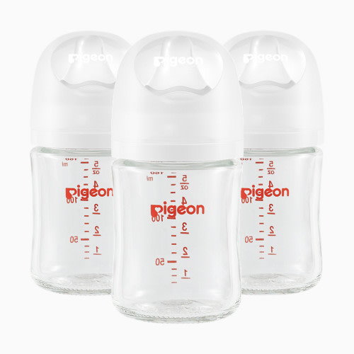Pigeon Glass Anti-Colic Nursing Bottle Wide Neck 3 Pack - 5.4 Oz