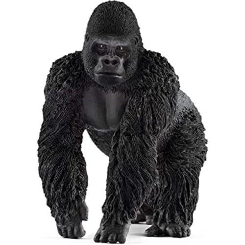 Schleich Wild Life Realistic Male Gorilla Animal Figurine - Authentic Detailed Wild Male Gorilla Toy for Boys and Girls Education Imagination and Play, Highly Durable Gift for Kids Ages 3+