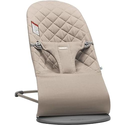 BabyBjörn Bouncer Bliss, Sand Gray, Cotton (006017US)