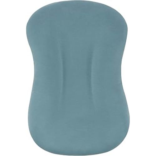 FUNUPUP Baby Lounger Cover Compatible with Snuggle Me Lounger, Rayon Made from Bamboo Infant Lounger Pillow Cover for Newborn, Removable Elastic Newborn Lounger Cover,Blue