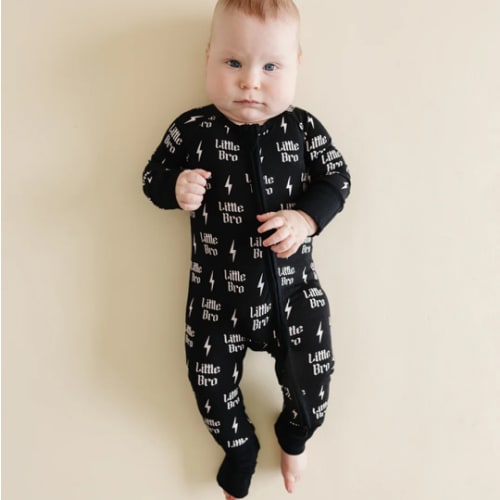 Bamboo Zip Romper | Little Bro