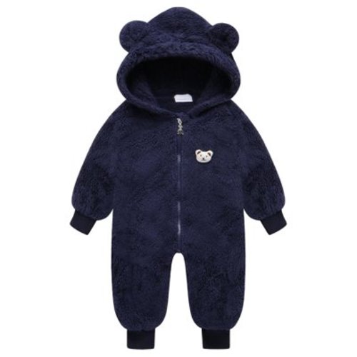 Jumpsuit Girl Boy Hoodie Romper with Ear Bear Long Sleeved Suit Baby Girls Christmas Clothes for Baby Boys 3-6 Months