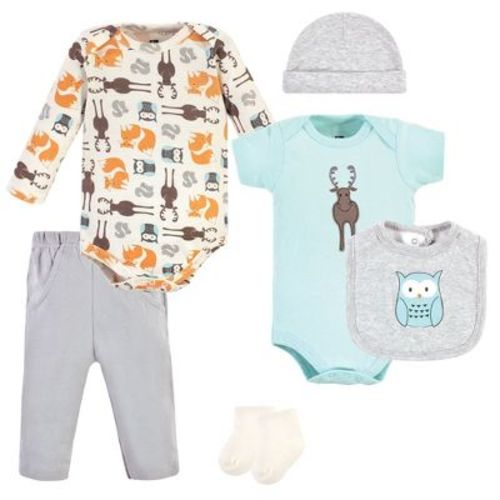 Hudson Baby Infant Unisex Cotton Layette Set, Moose, 6-9 Months : Target