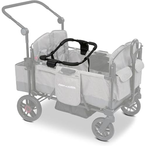 Radio Flyer Pathfinder Stroller Wagon Car Seat Adapter, Compatible with Select Infant Carriers, Secure Click-and-Go Attachment, Designed for 4-Seat Pathfinder Wagons, Graco Stroller Attachments
