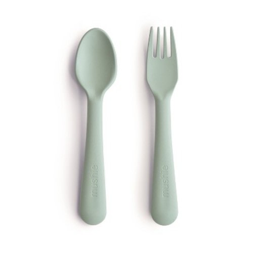 Dinnerware Fork and Spoon Set Sage One Size