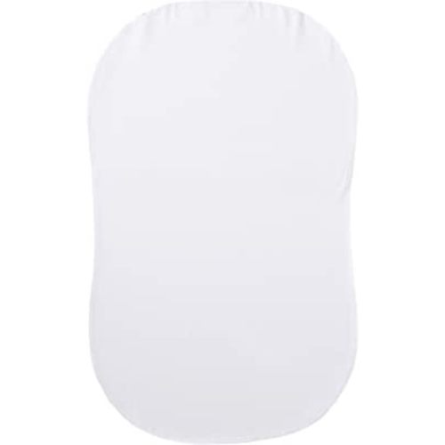 Halo Bassinest Fitted Sheet, 100% Cotton, Super Soft Bassinet Sheet for Baby Boys, Girls and Unisex, Breathable and Lightweight Mattress Pad Cover, White