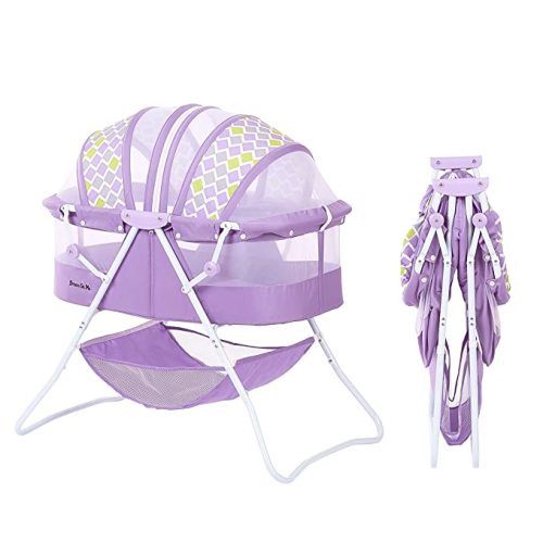 Dream On Me Karley Bassinet in Periwinkle