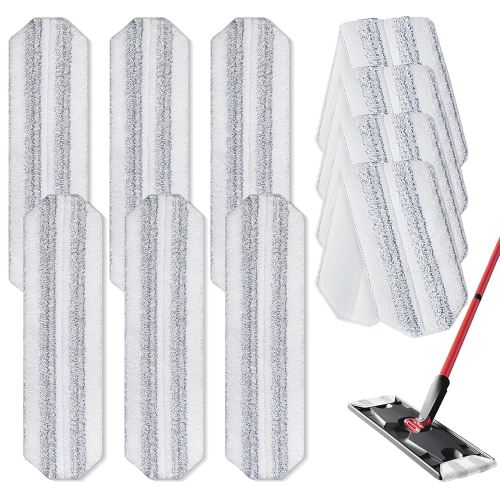 10Pcs Mop Replacement Pads,Compatible with O Cedar H2prO Flat Mop System Universal Mop Pads Mop Head Refills Washable Wet Mop,Replacment for Vileda H2prO Size Mops 15.94'' x 4.33''