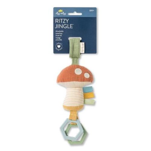 Itzy Ritzy Jingle Attachable Travel Toy - Mushroom