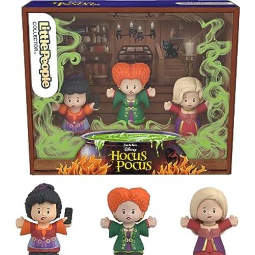 Fisher-Price Little People Collector Disney Hocus Pocus Figure Set with Winifred Sarah and Mary Sanderson in A Display Gift Box for Fans