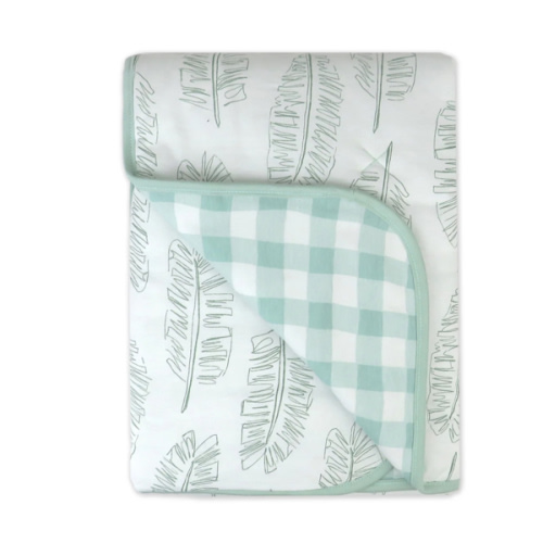 Organic Cotton Hand-Quilted Reversible Baby Blanket | Honest Baby Clothing