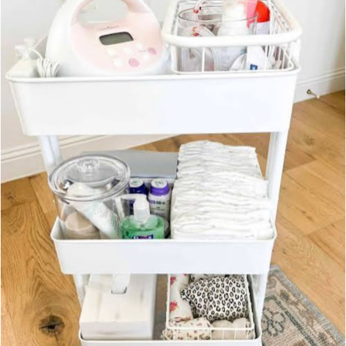 3 Tier Metal Utility Cart - Brightroom™
