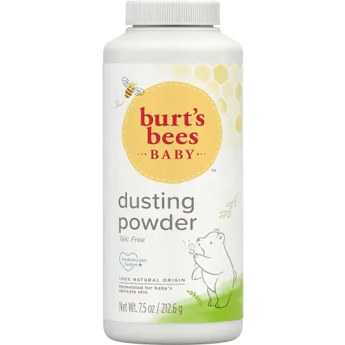 Burt's Bees Baby Dusting Powder, Talc Free and Hypoallergenic for Safe and Gentle Comfort, 100% Natural Origin, Pediatrician Tested, 7.5 Oz