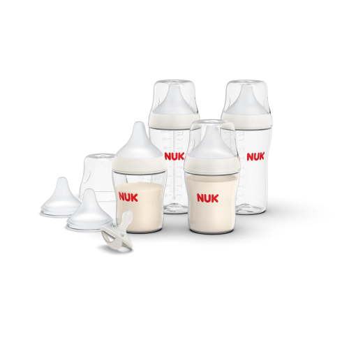NUK Perfect Match Baby Bottle & Pacifier Set, 7 Piece Newborn Gift Set