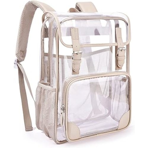mommore Clear & Tan Backpack