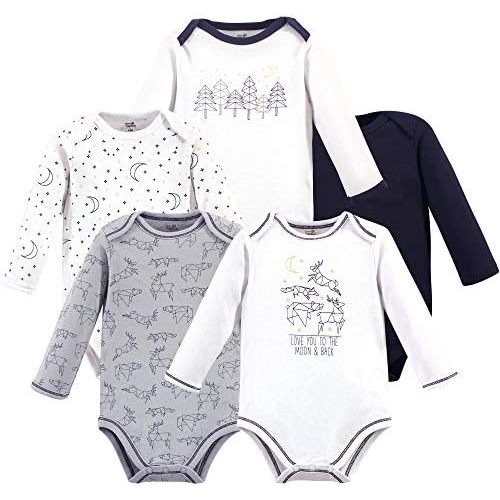 Touched by Nature unisex-baby Organic Cotton Long-sleeve Bodysuits
